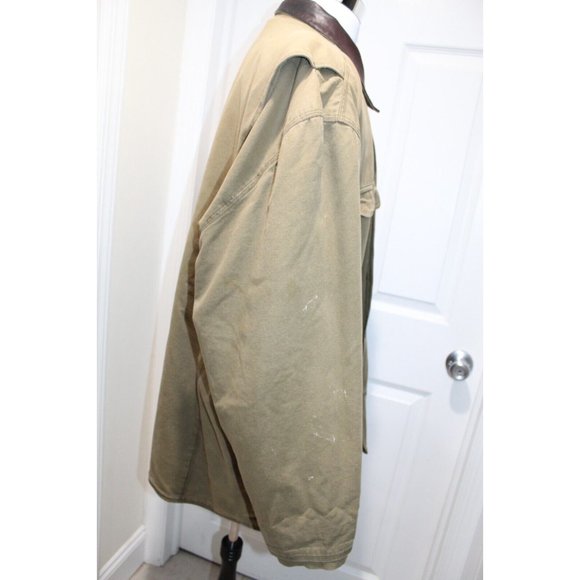 J Crew Mens Small Flannel Lined Barn Coat Corduroy Collar Chore Field Jacket - Picture 7 of 9